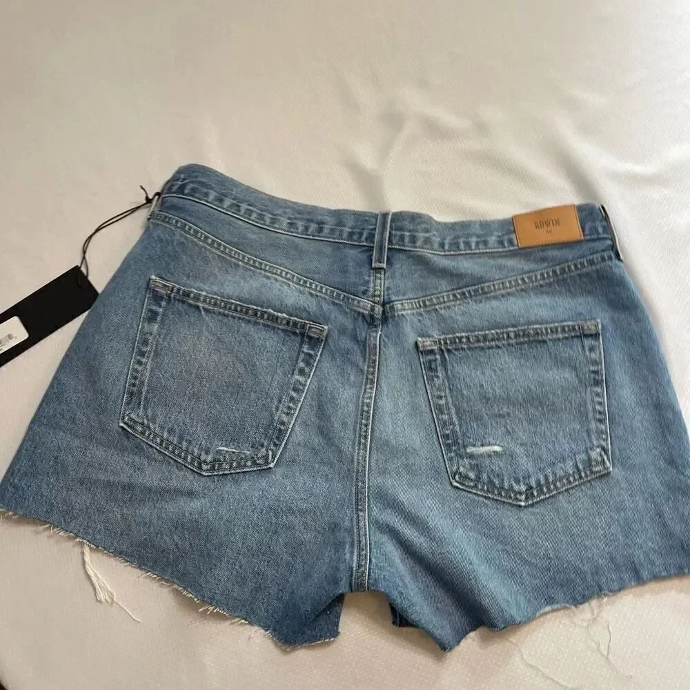 NWT Edwin Cai Short Remix Cut Off Denim Shorts Size 33 New